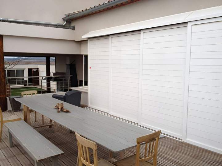 Porte alu coulissante Béziers